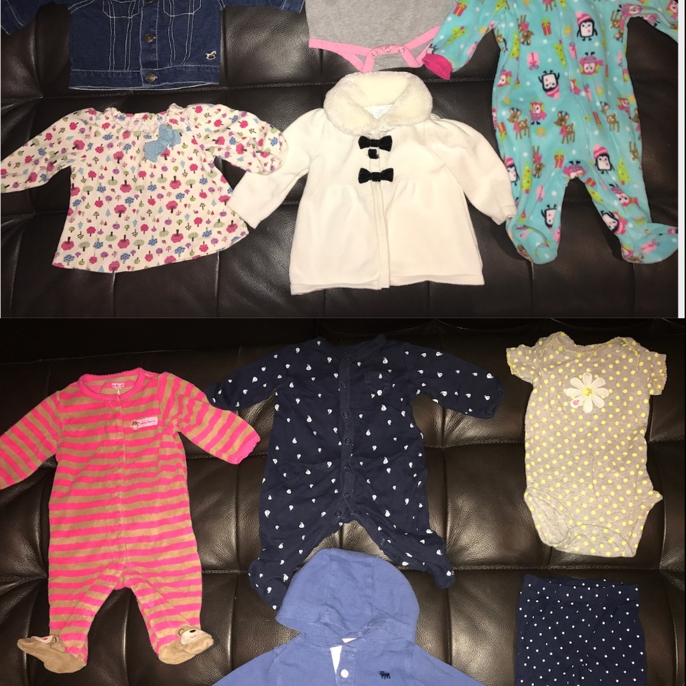10ps 3 months baby girls clothing-bodysuit/jacket